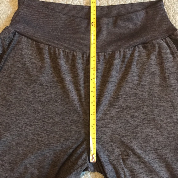 Forever 21 Heather Grey Joggers Stretch Waist Ankle Cuffs Side Pockets Sz Lg - Picture 11 of 13